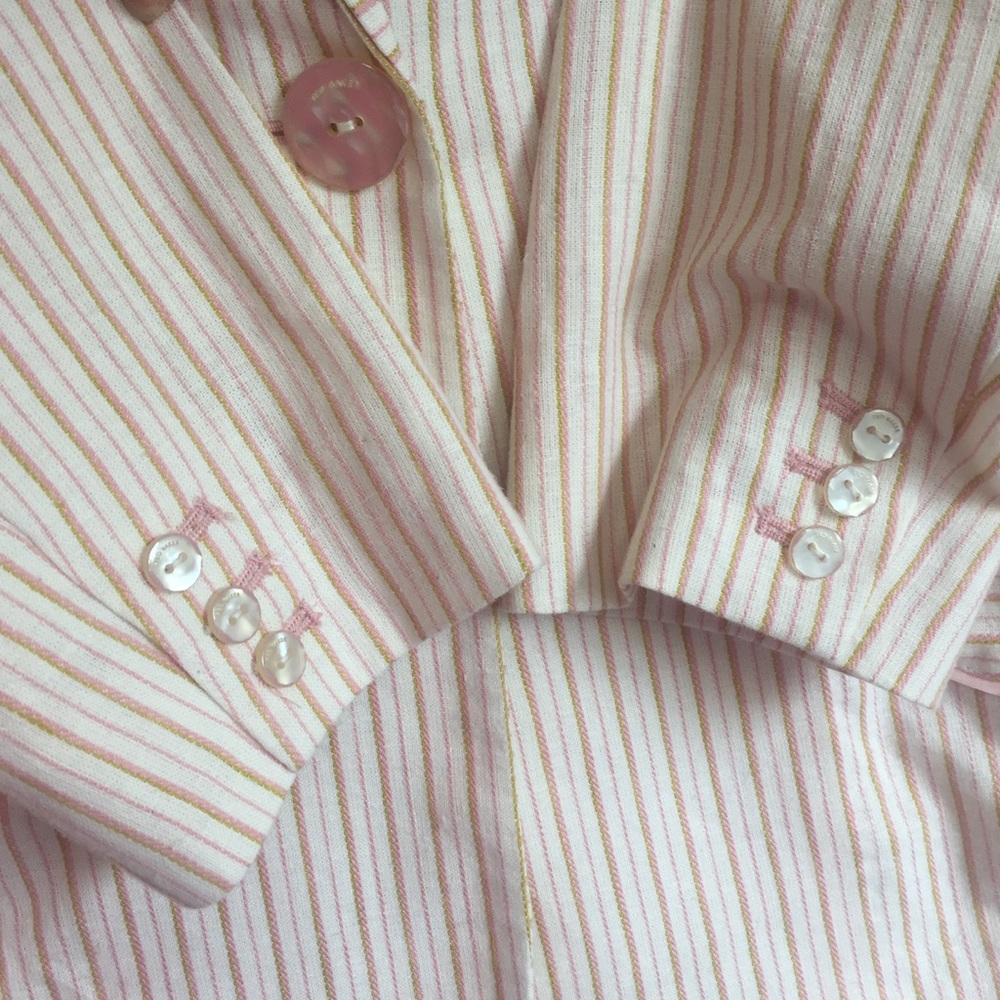 Ted Baker ALTAA Striped Linen Blend Blazer… - Picture 7 of 13
